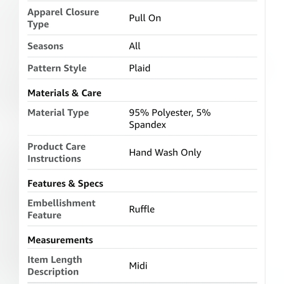 [Floerns] Women's Fit and Flare Plaid High Neck Long Sleeve Midi 《XXL》 - Picture 15 of 16